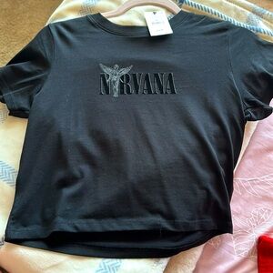 Tilly’s Nirvana baby tee, never worn with tags